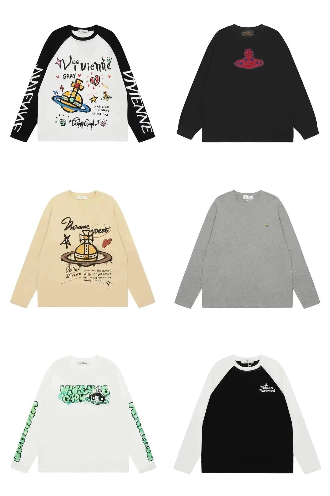 Vivienne Westwood Long Sleeve Graphic Sweatshirts Collection